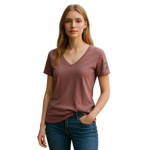 Victoria's Secret Pink 86 Bling Sequin T-Shirt Womens S V-Neck Short Sleeve Tee